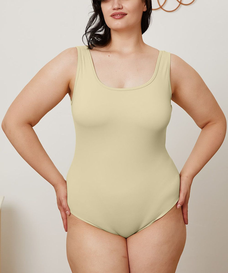 Basic Bae Full Size Square Neck Sleeveless Bodysuit