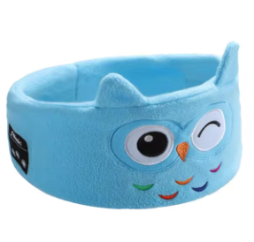 Bluetooth Sleep Mask Headphones – Animal Plush Headband with Built-In Wireless Speakers
