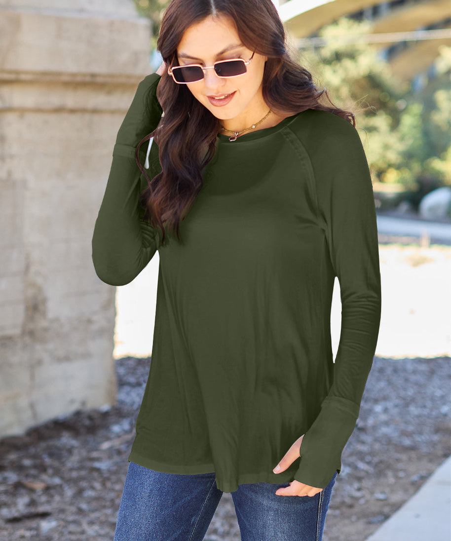 Basic Bae Full Size Round Neck Long Sleeve T-Shirt