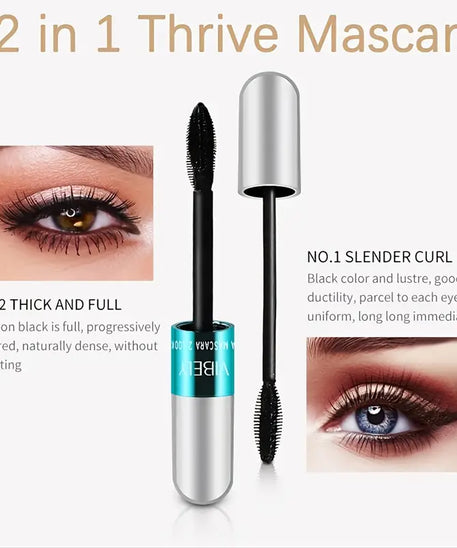 4D Silk Fiber Mascara for Lengthening & Thickening Lashes