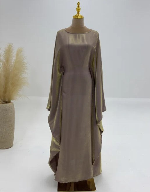 Abaya Muslim Evening Dress for Women – Luxury Butterfly Embellished Dubai & Turkey Style | 20 Colors
