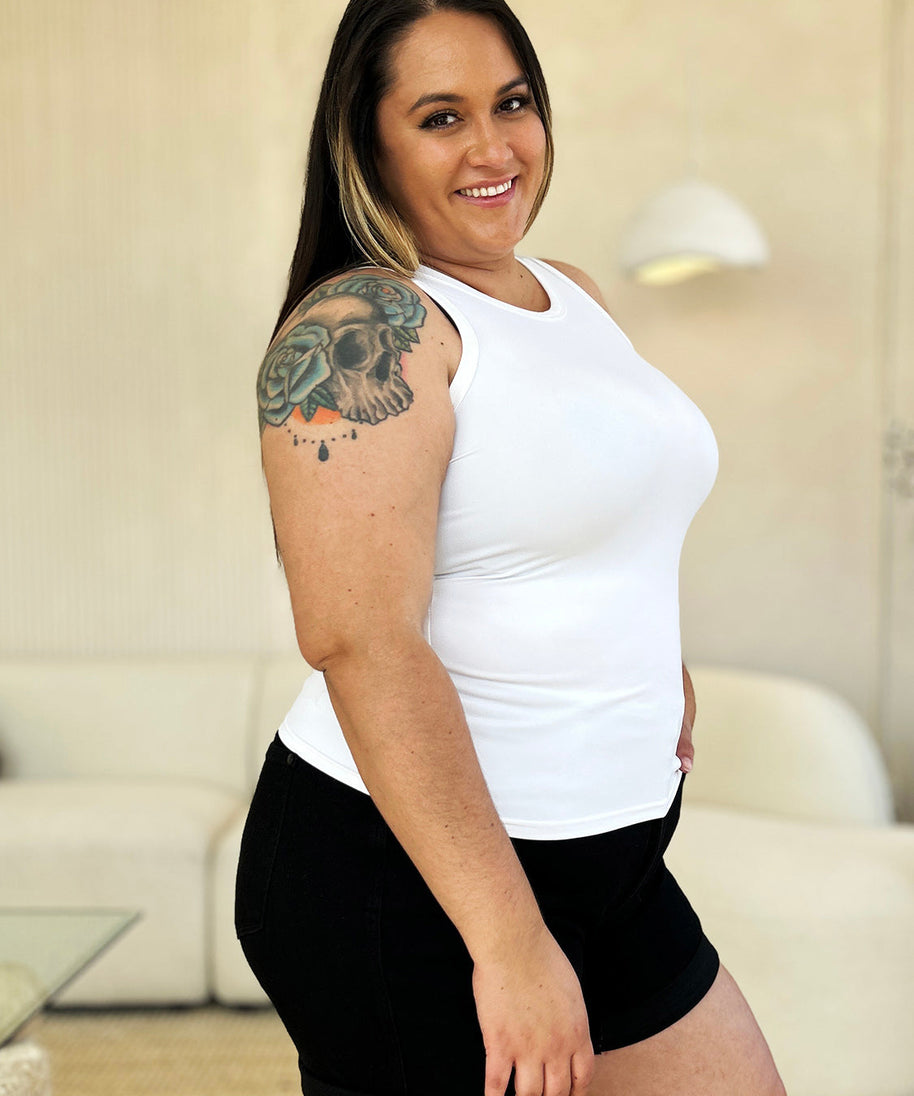 Basic Bae Full Size Round Neck Slim Tank