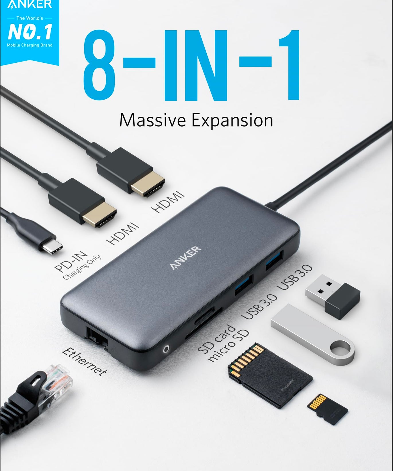 Anker <b>553</b> USB-C Hub (8-in-1)
