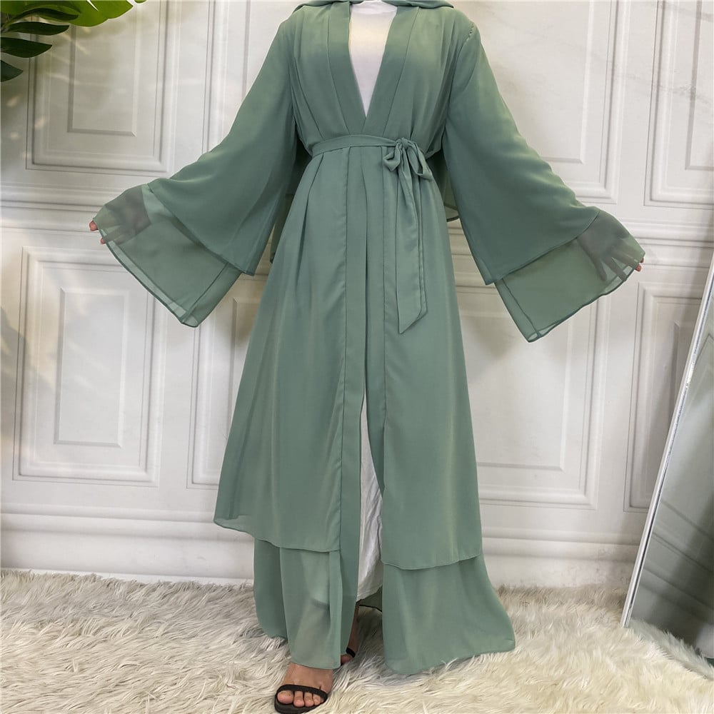 Chiffon Robe - Fashionable Muslim Cardigan