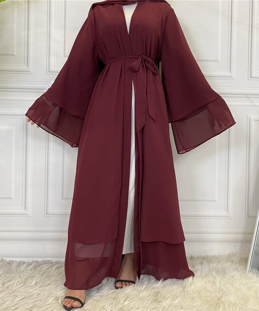 Chiffon Robe - Fashionable Muslim Cardigan
