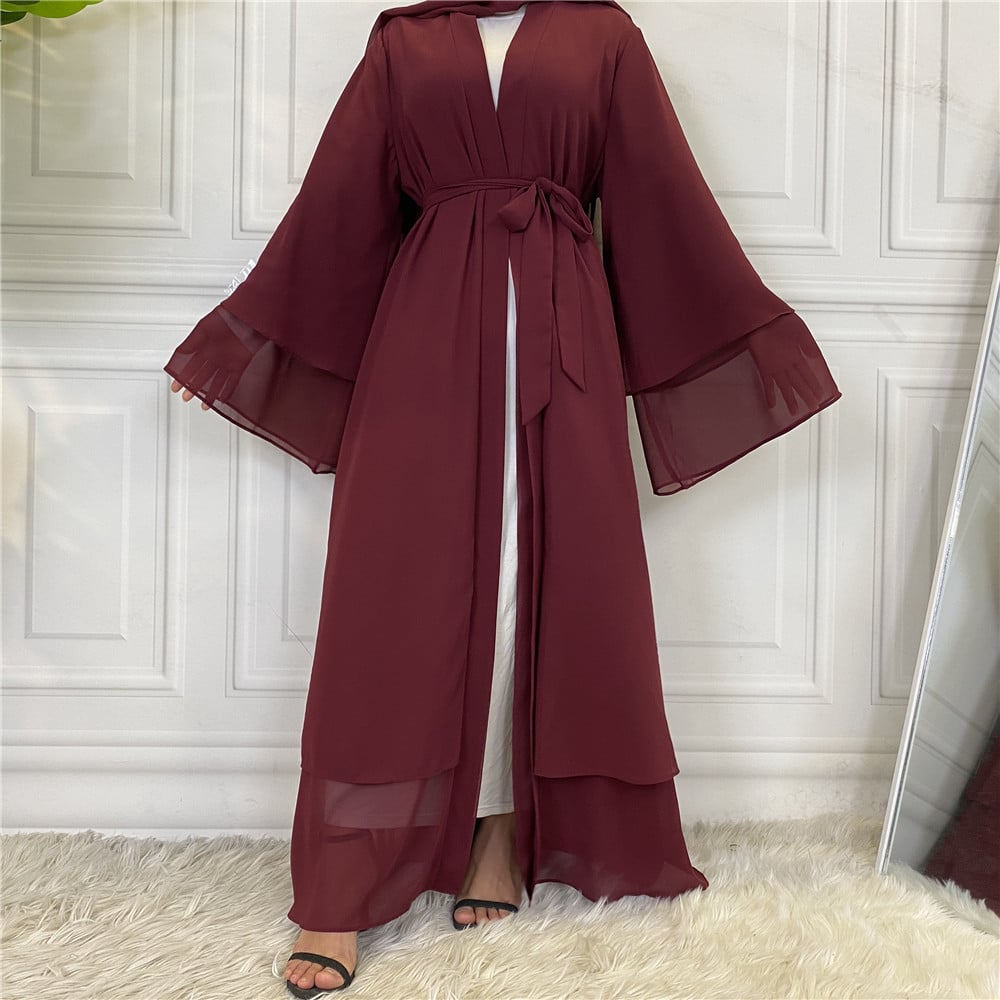 Chiffon Robe - Fashionable Muslim Cardigan