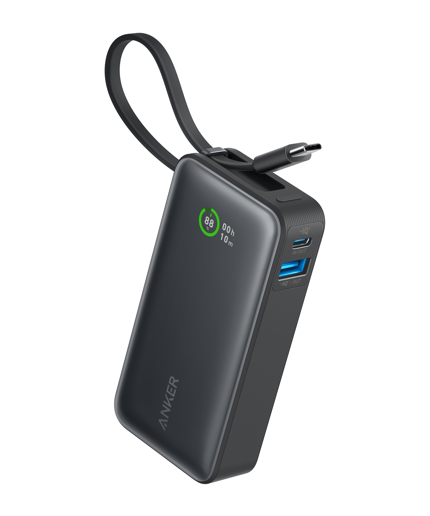 Anker Nano Power Bank (30W, Built-In USB-C Cable)