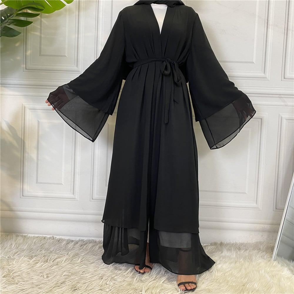 Chiffon Robe - Fashionable Muslim Cardigan