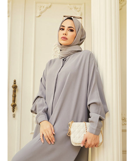 Muslim Abaya with Batwing Sleeves - Southeast Asia Fashion