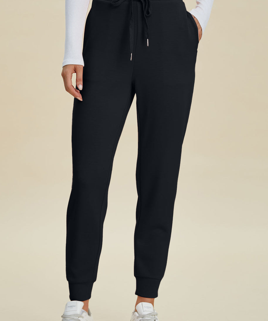 Basic Bae Full Size Air Scuba Drawstring High Waist Joggers