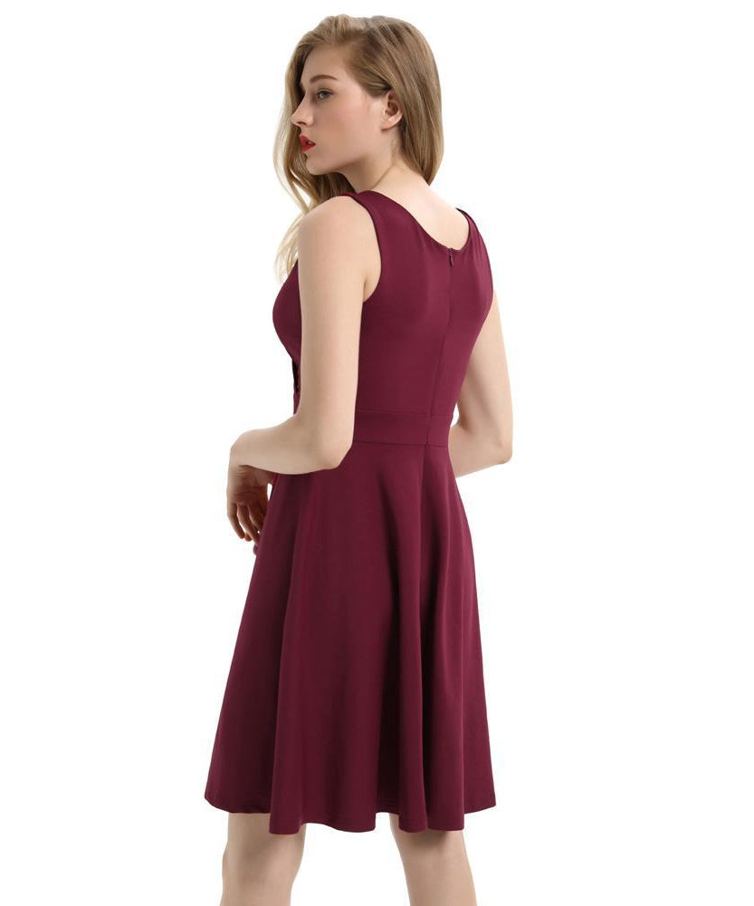 Vintage Hepburn Style Cocktail Dress Plus Size