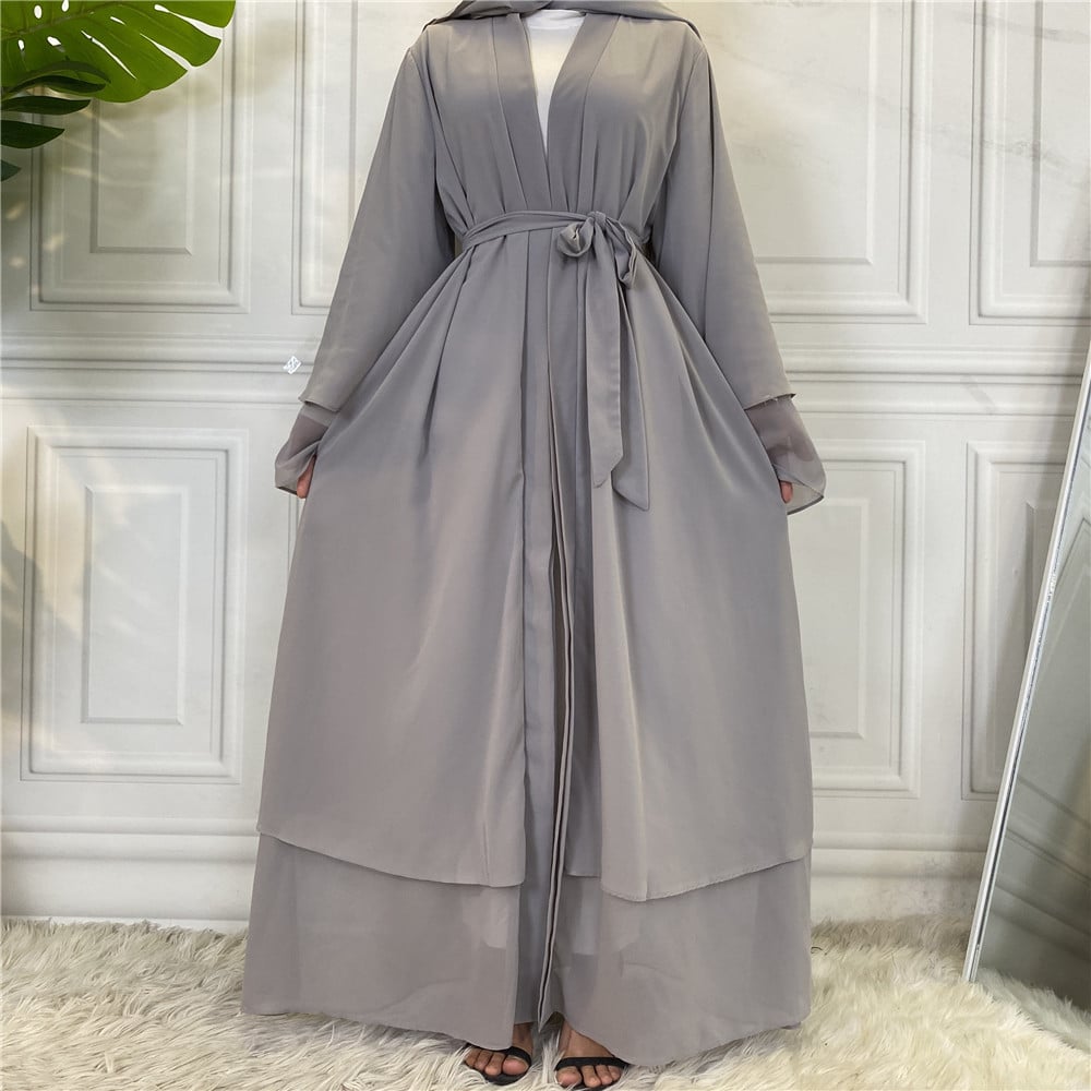 Chiffon Robe - Fashionable Muslim Cardigan