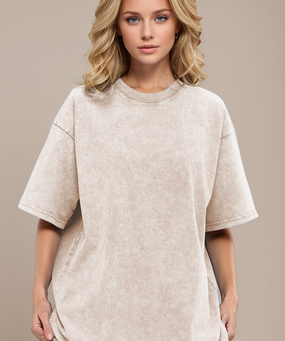 Basic Bae Round Neck Half Sleeve T-Shirt