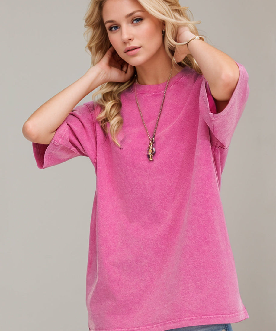 Basic Bae Round Neck Half Sleeve T-Shirt