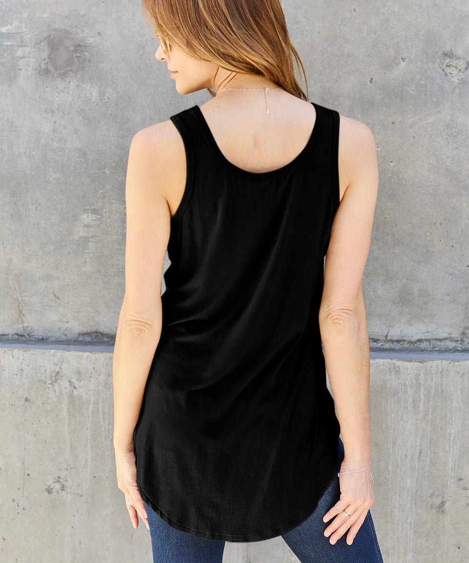 Basic Bae Bamboo Full Size Round Neck Tank