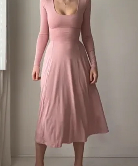 Women Elegant Long Sleeves Dress