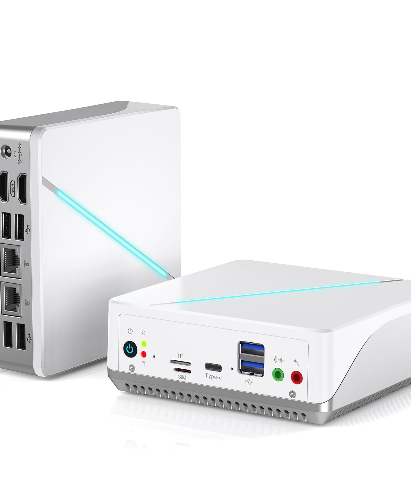 Mini PC Pocket PC Mini Desktop Compute Intel 12th Gen Alder Lake N100 Mini Desktop 16GB DDR5 RAM 512GB SATA3 M.2 SSD 4K Dual Display/2*HDMI/WiFi 6/BT5.2/Dual Gigabit Port for Home Office