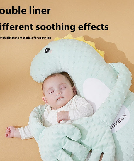 Baby Dinosaur Soothing Pillow – Soft Animal Shape Infant Cushion