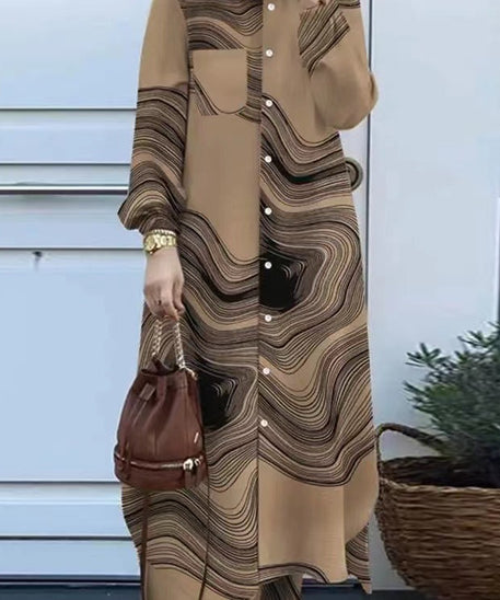 Muslim-Inspired Long Sleeve Shirt and Pants Set