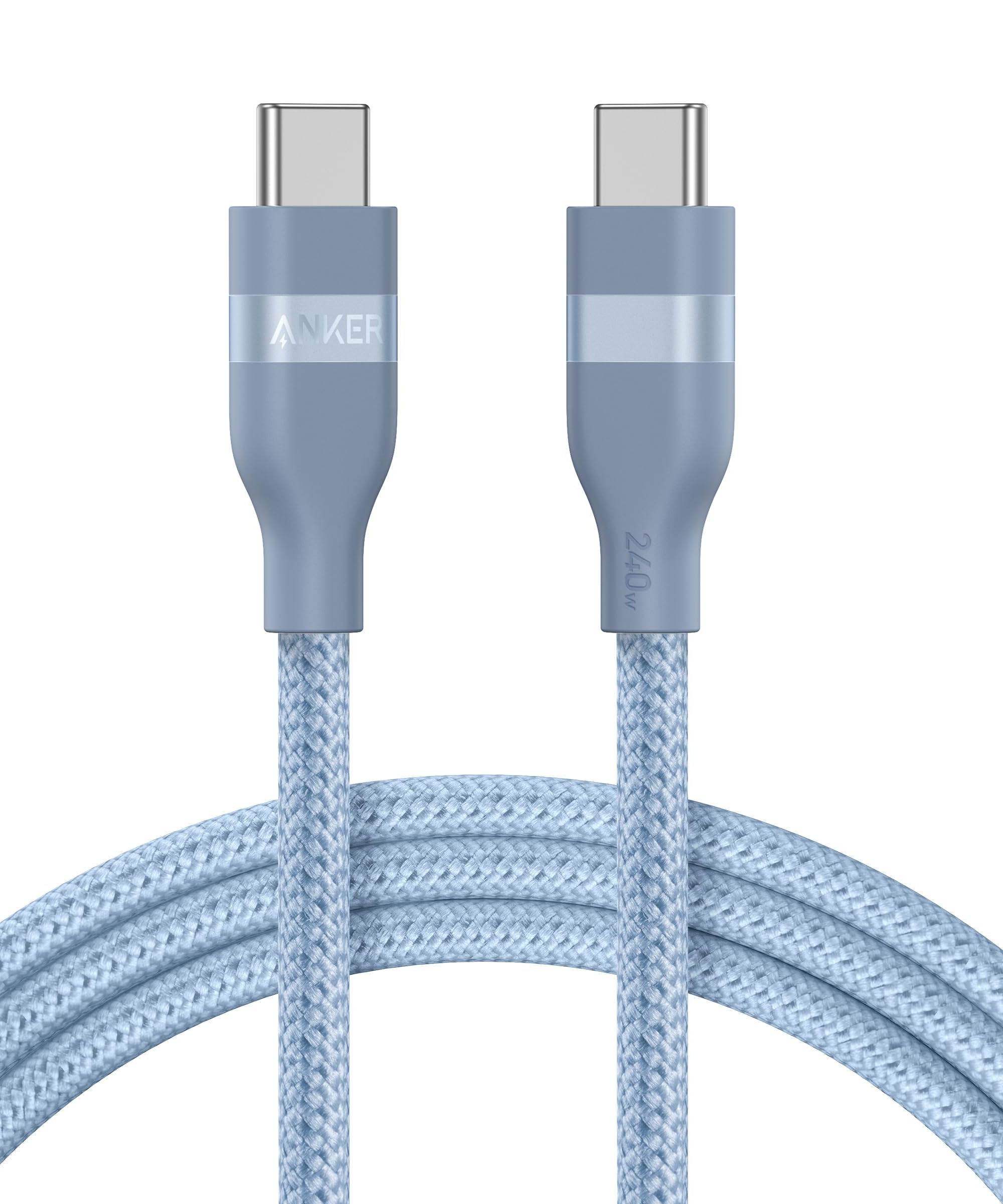 Anker USB-C to USB-C Cable (3 ft / 6 ft, 240W, Upcycled-Braided)