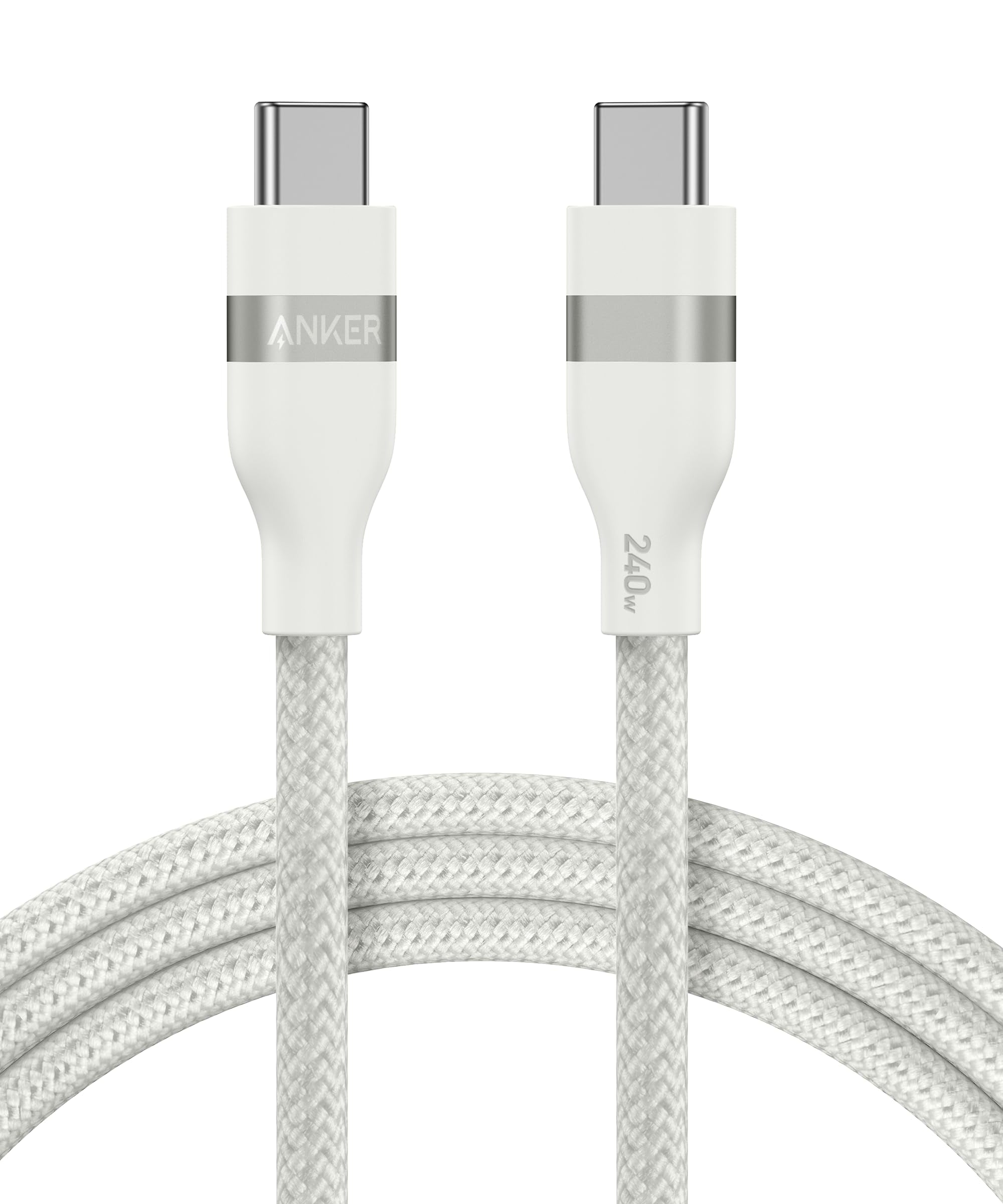 Anker USB-C to USB-C Cable (3 ft / 6 ft, 240W, Upcycled-Braided)