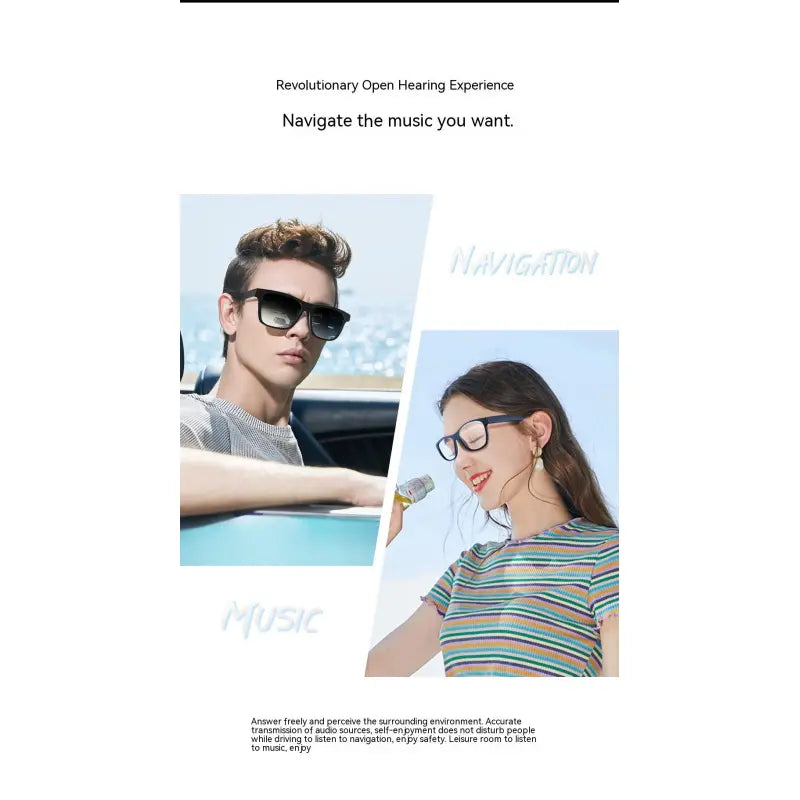 Smart Glasses Bluetooth Sunglasses – Wireless Headset Eyewear
