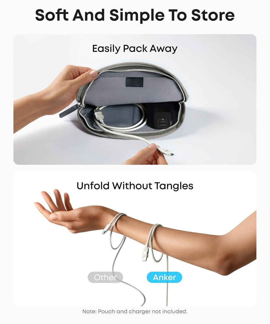 Anker USB-A to USB-C Cable (3 ft / 6 ft, Upcycled-Braided)
