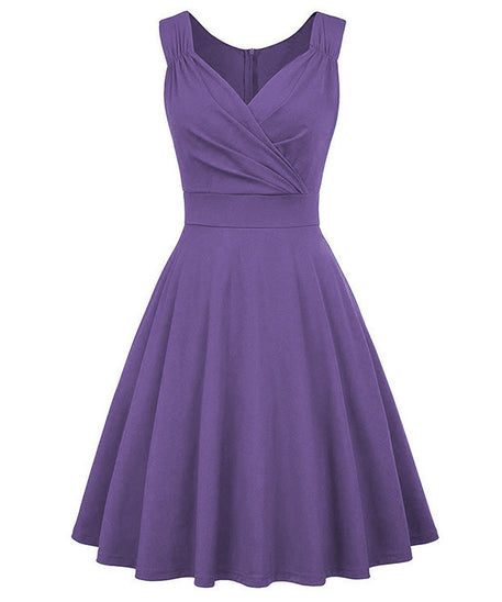 Vintage Hepburn Style Cocktail Dress Plus Size