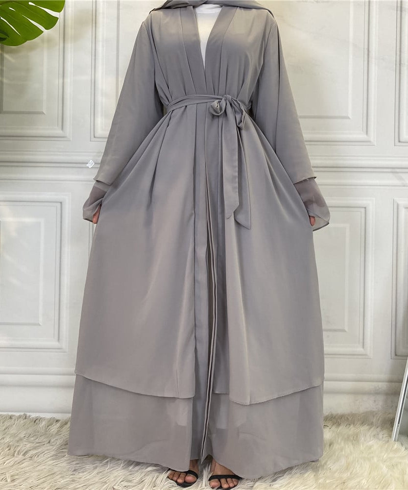 Chiffon Robe - Fashionable Muslim Cardigan