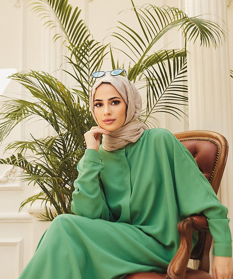 Muslim Abaya with Batwing Sleeves - Southeast Asia Fashion