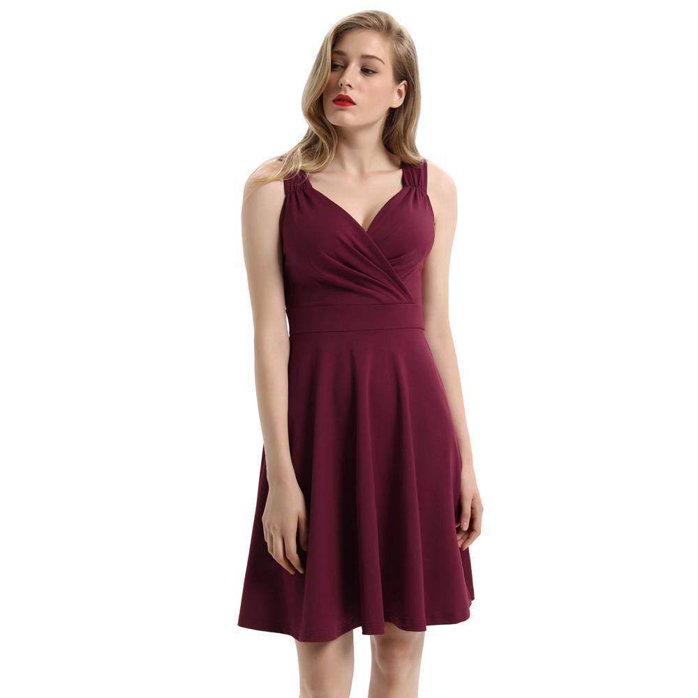 Vintage Hepburn Style Cocktail Dress Plus Size