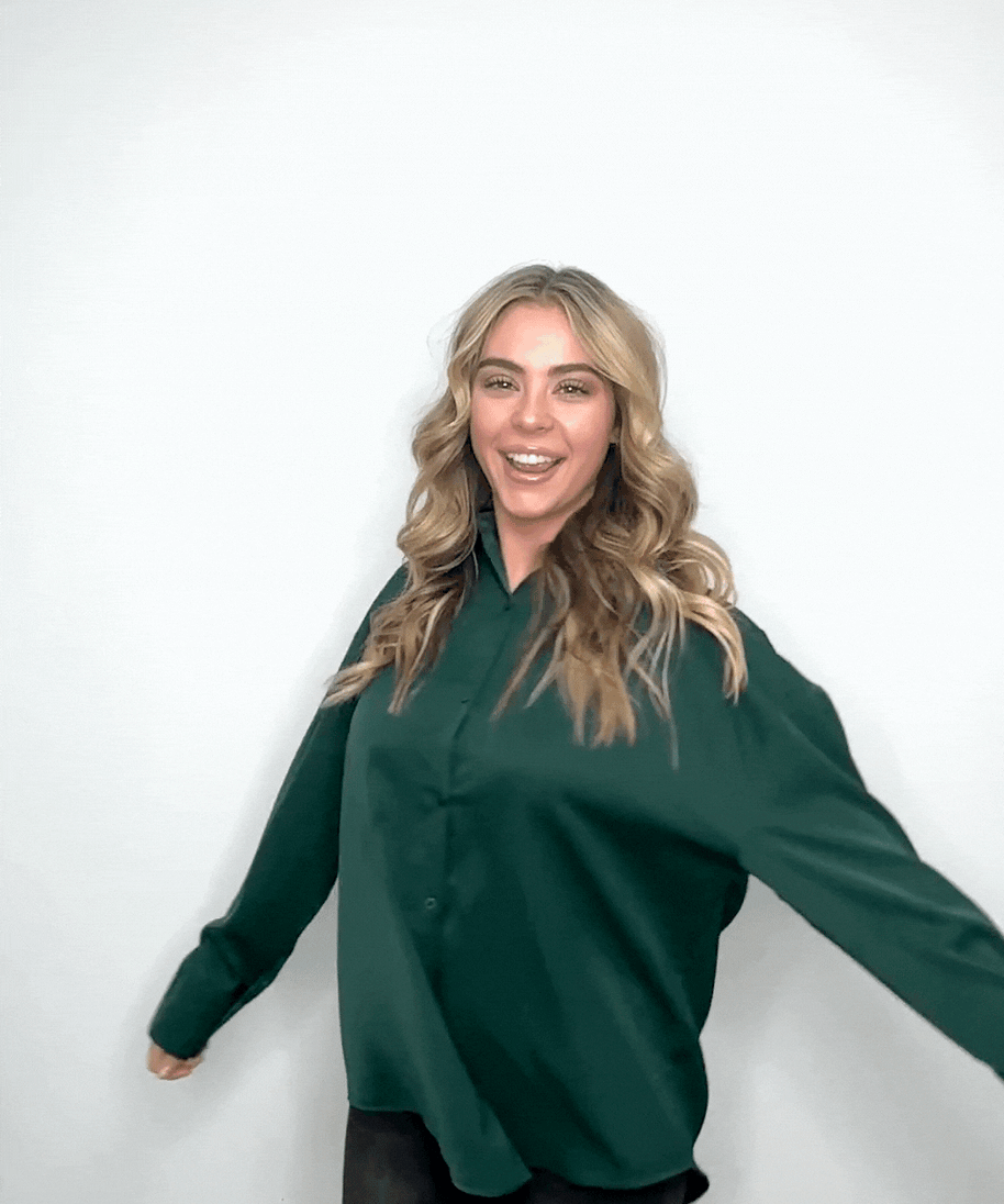 Kathryn Classic Button-Up, Forest Green