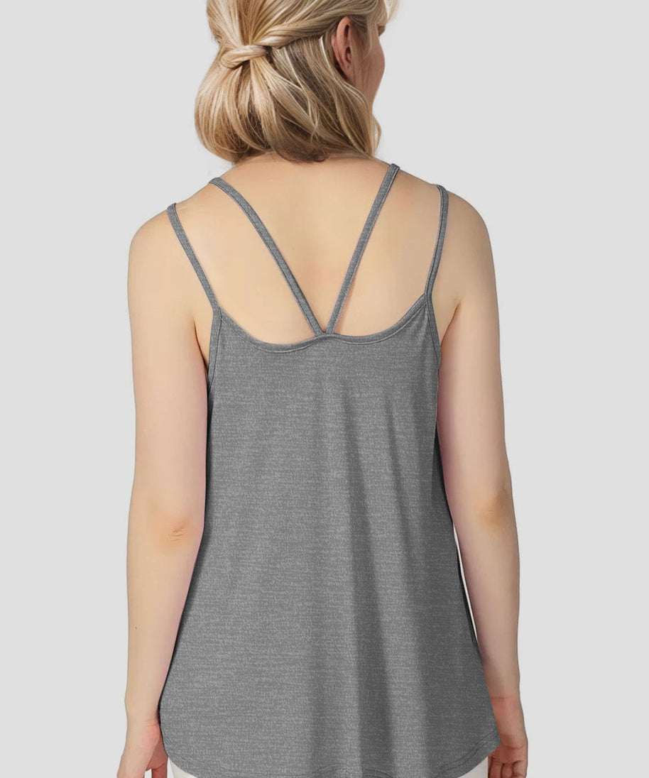 Basic Bae Bamboo Scoop Neck Double Spaghetti Straps Cami
