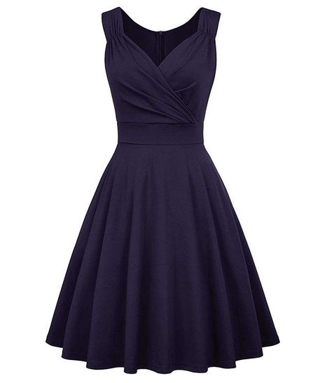 Vintage Hepburn Style Cocktail Dress Plus Size