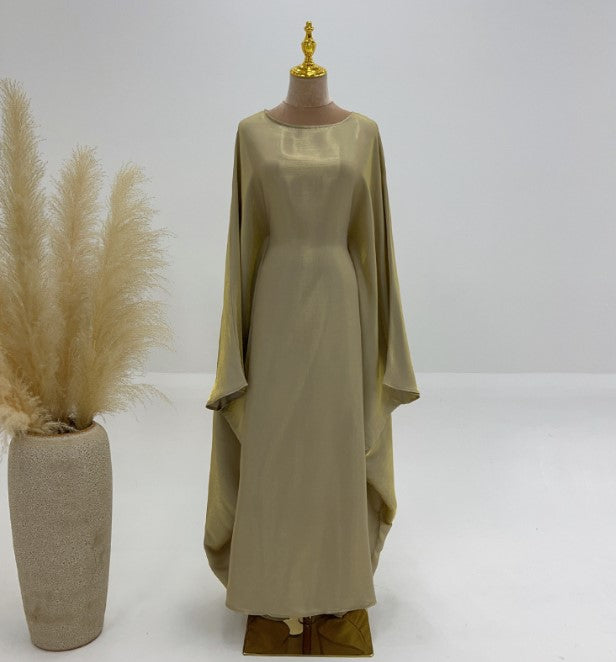 Abaya Muslim Evening Dress for Women – Luxury Butterfly Embellished Dubai & Turkey Style | 20 Colors