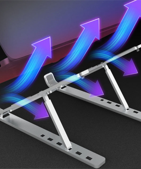 Adjustable Aluminum Laptop Stand with Six Heights