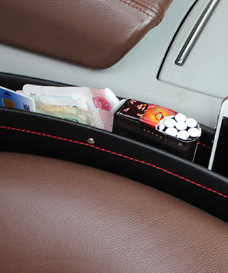 Car Seat Gap Storage Organizer and Trash Box