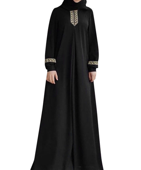 Long Muslim Hijab Dresses for Women - Dubai Abaya & Patchwork