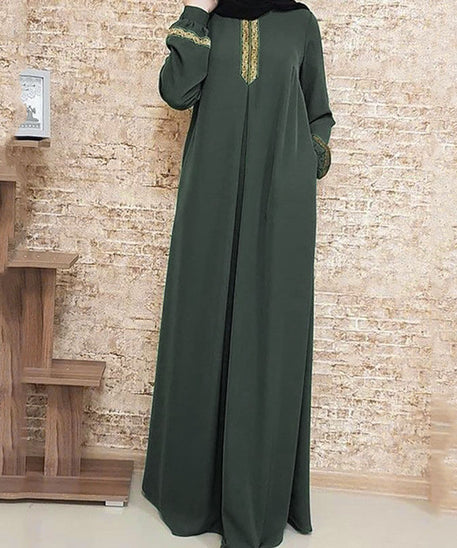 Long Muslim Hijab Dresses for Women - Dubai Abaya & Patchwork