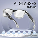 AI Smart Glasses G3 – 8MP Camera Bluetooth Sunglasses for Music, Calls & Real-Time Translation