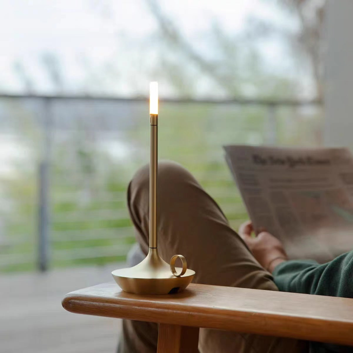 Chic LED Vintage Candle Table Lamp