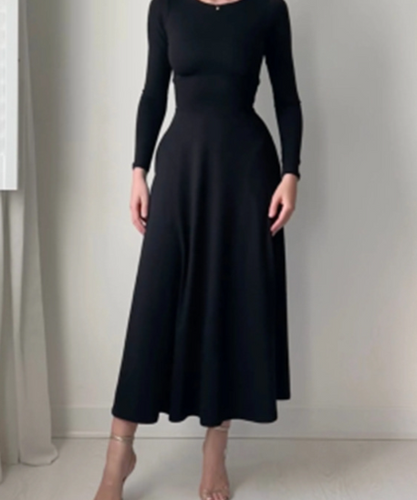 Women Elegant Long Sleeves Dress