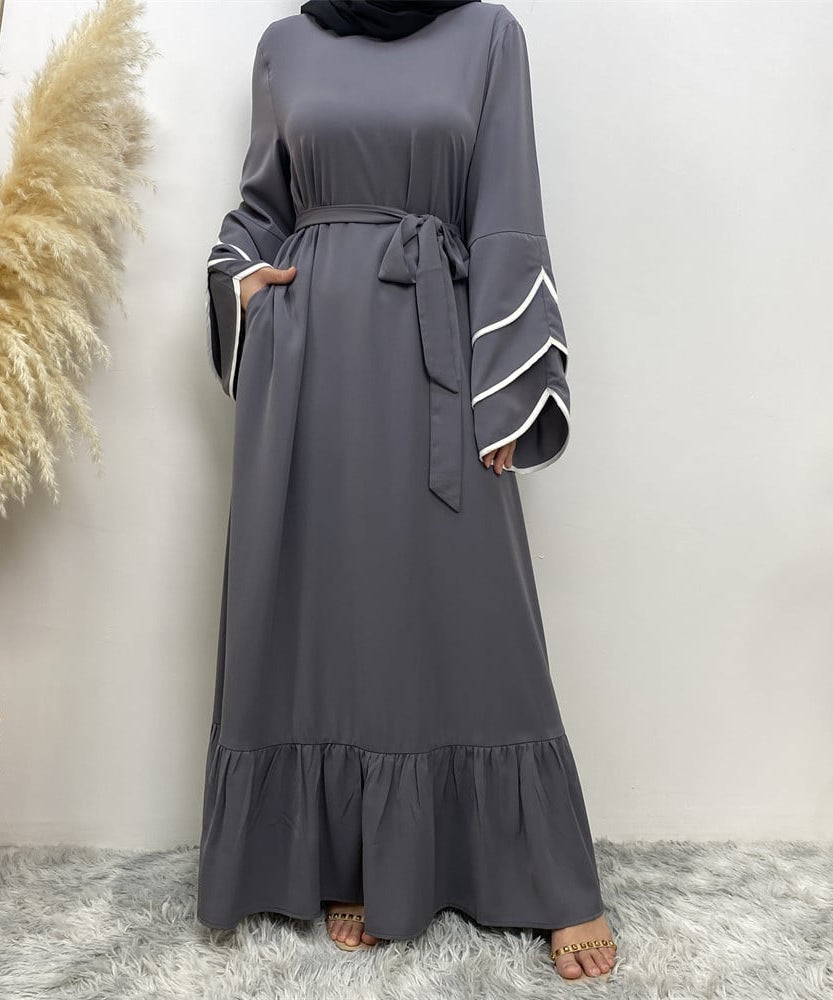Muslim Fashion Dress for Women at Hem