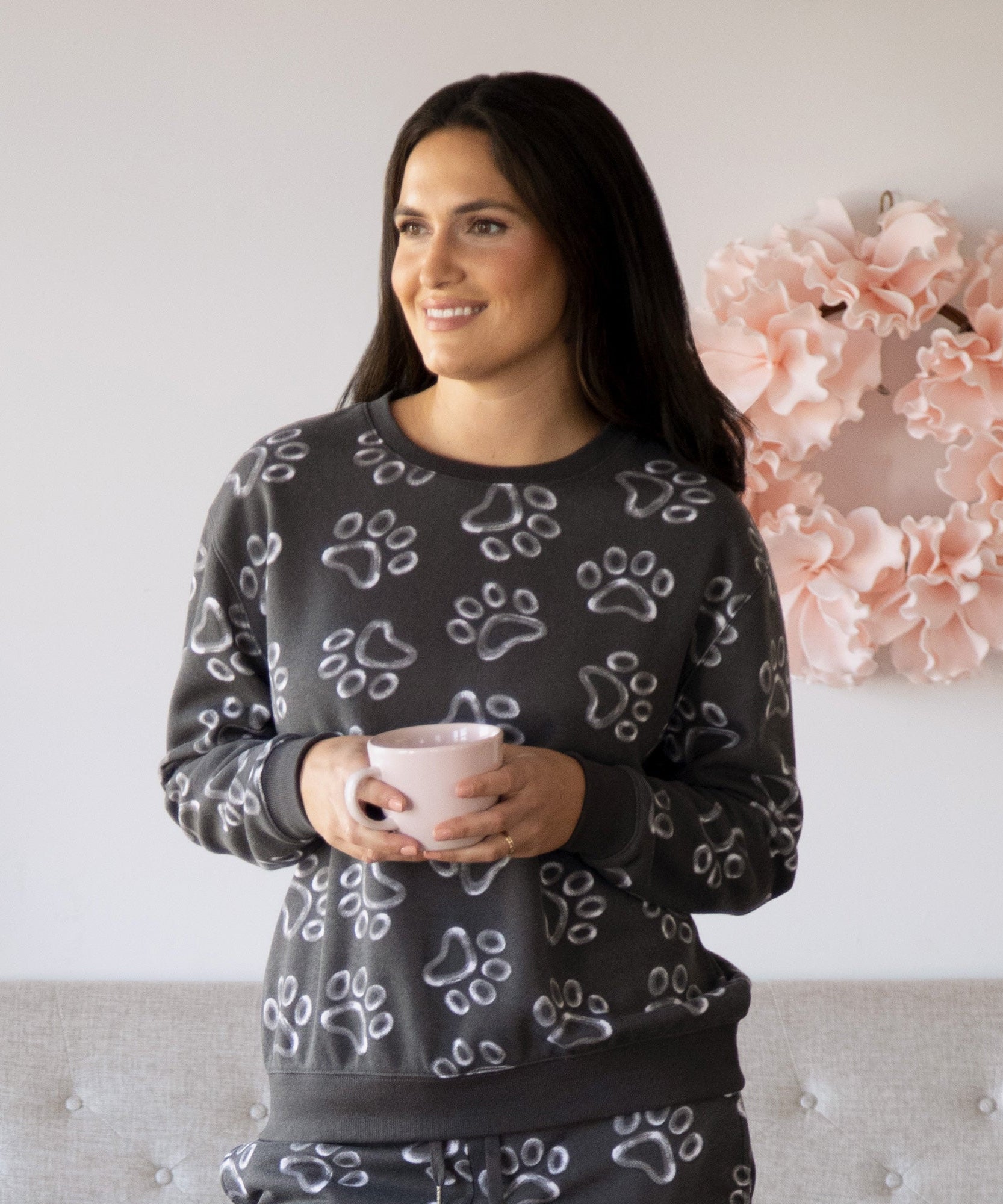 All Over Chalk Paw Sweatshirt