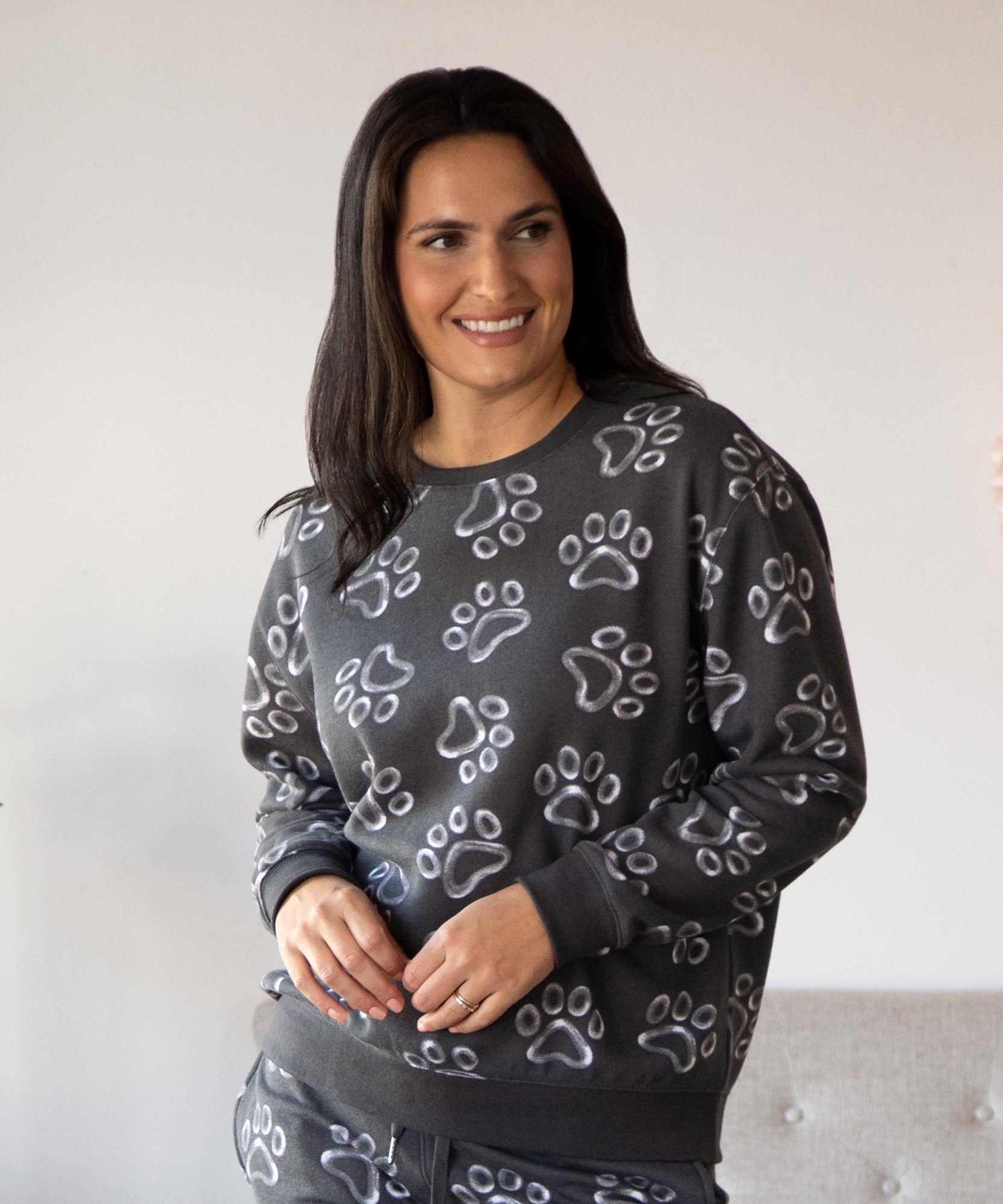 All Over Chalk Paw Sweatshirt