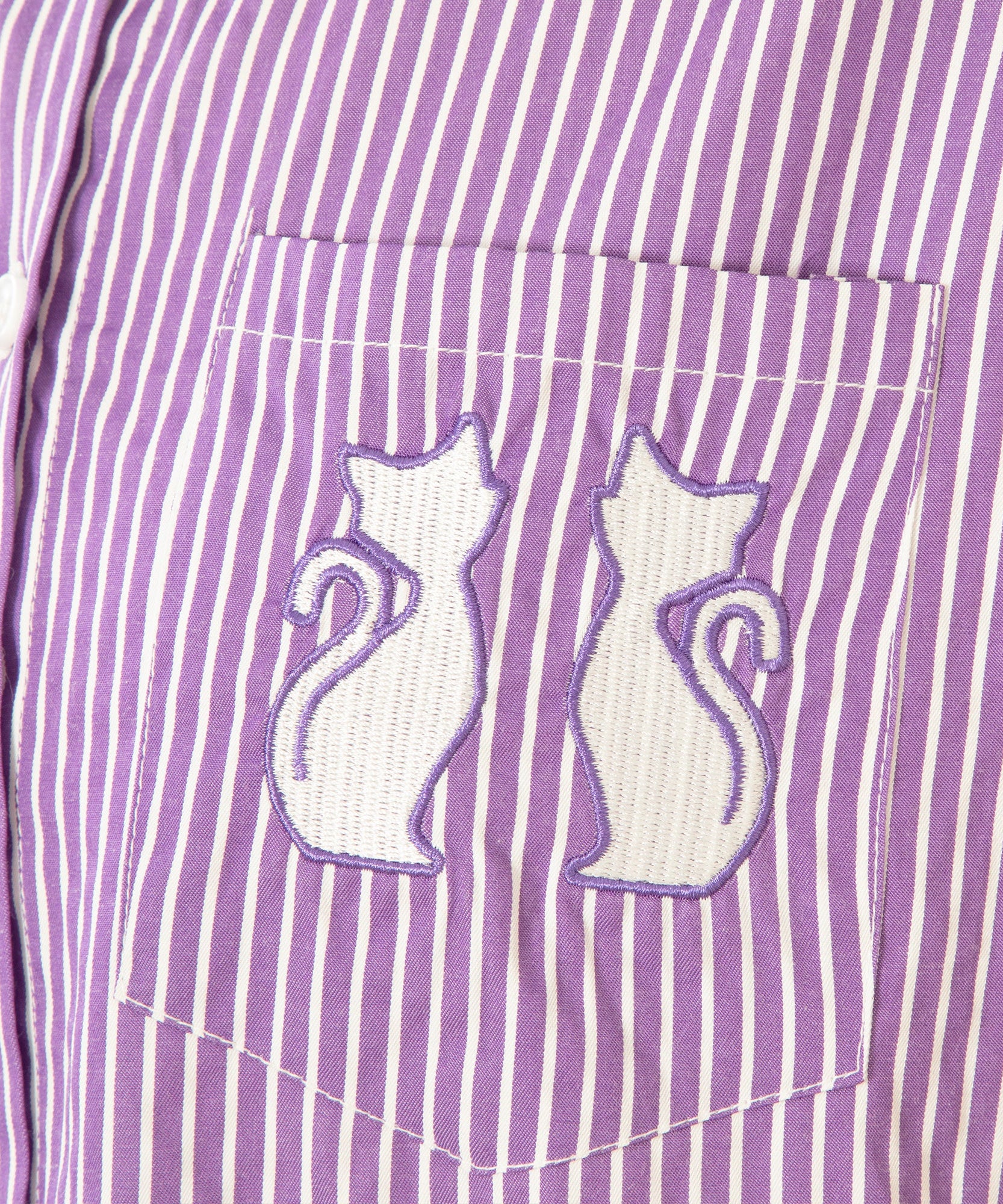 Pinstripe Pet Short Sleeve Button Up Shirt