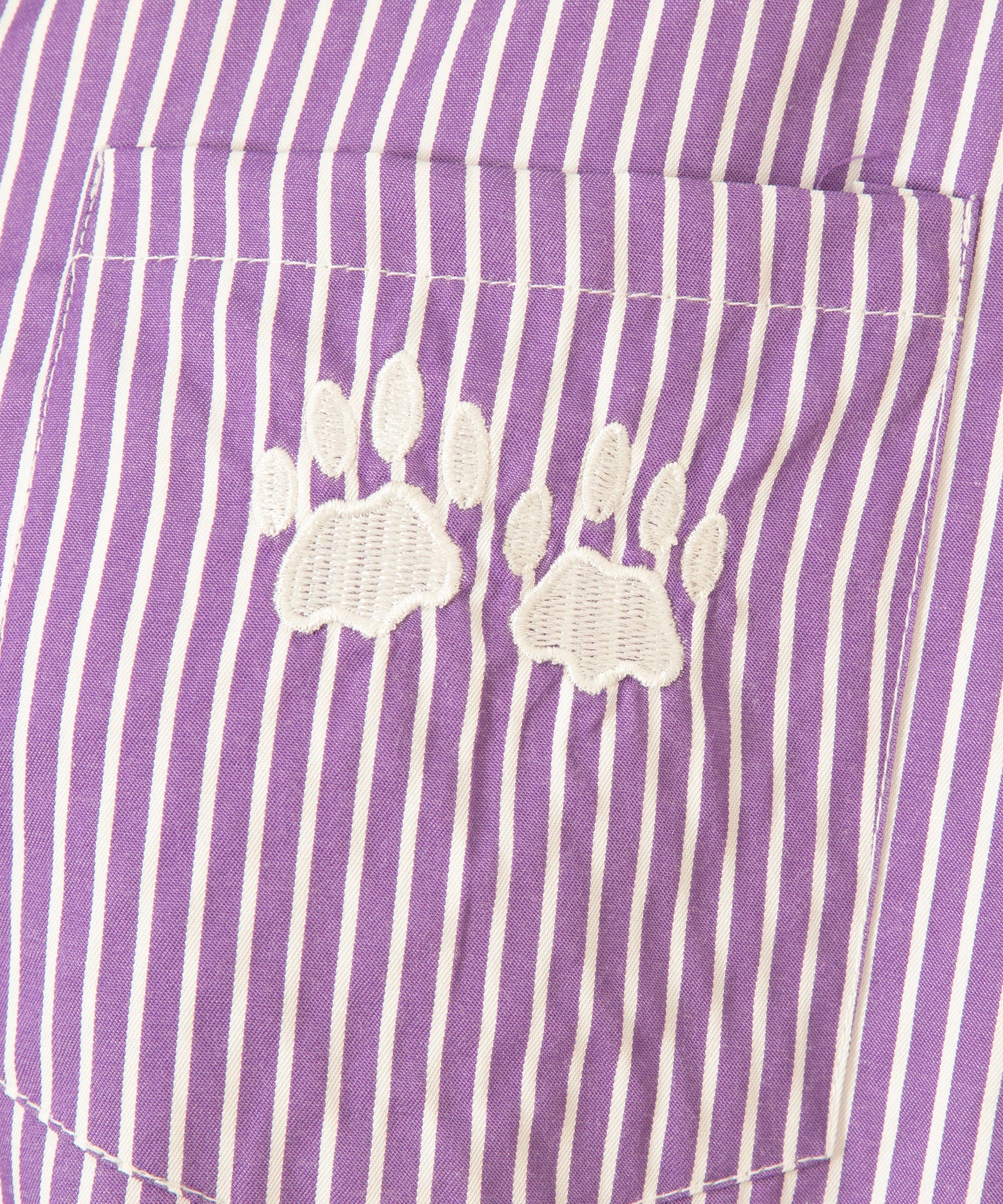 Pinstripe Pet Short Sleeve Button Up Shirt