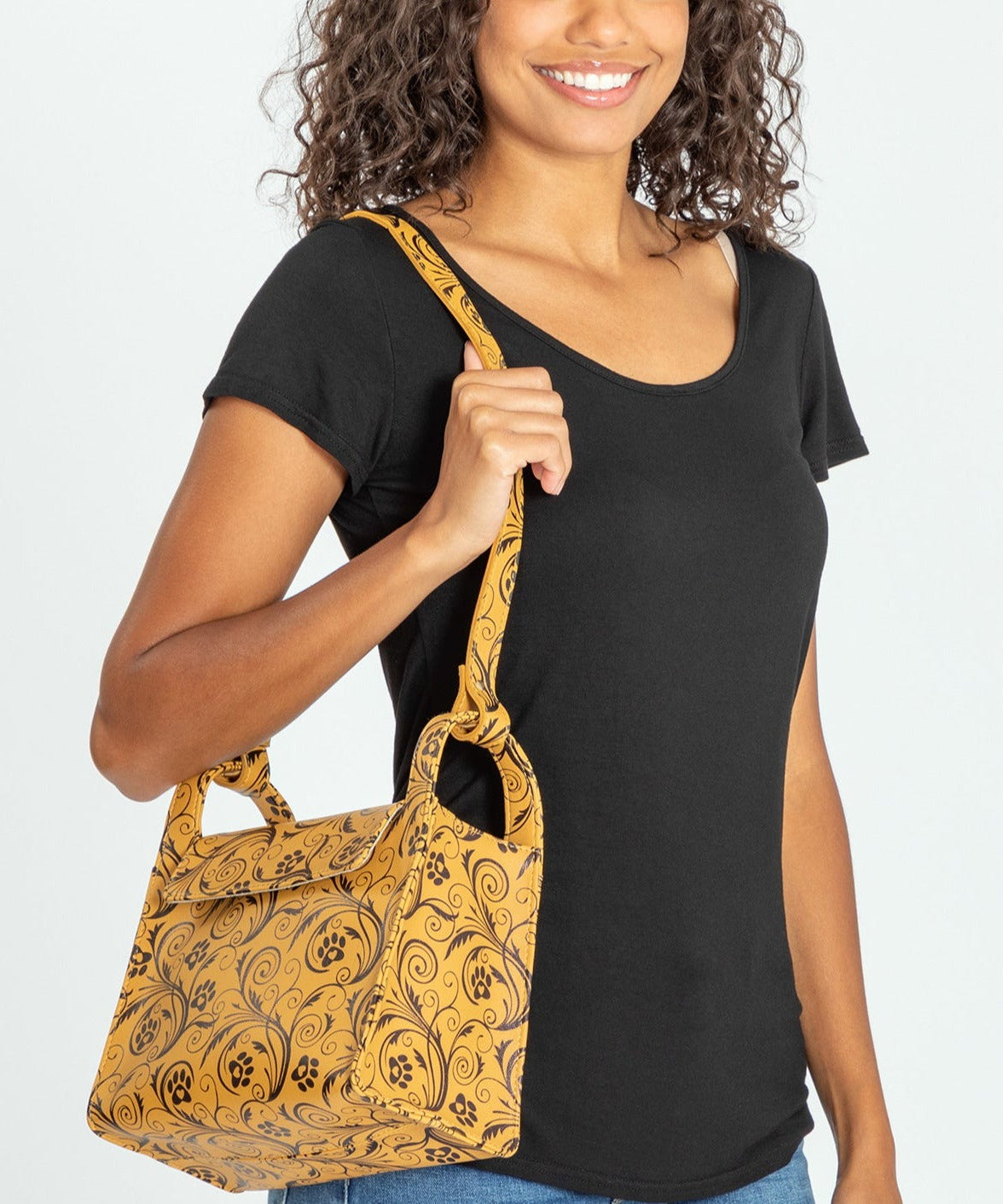 Paws & Vines Faux Leather Purse