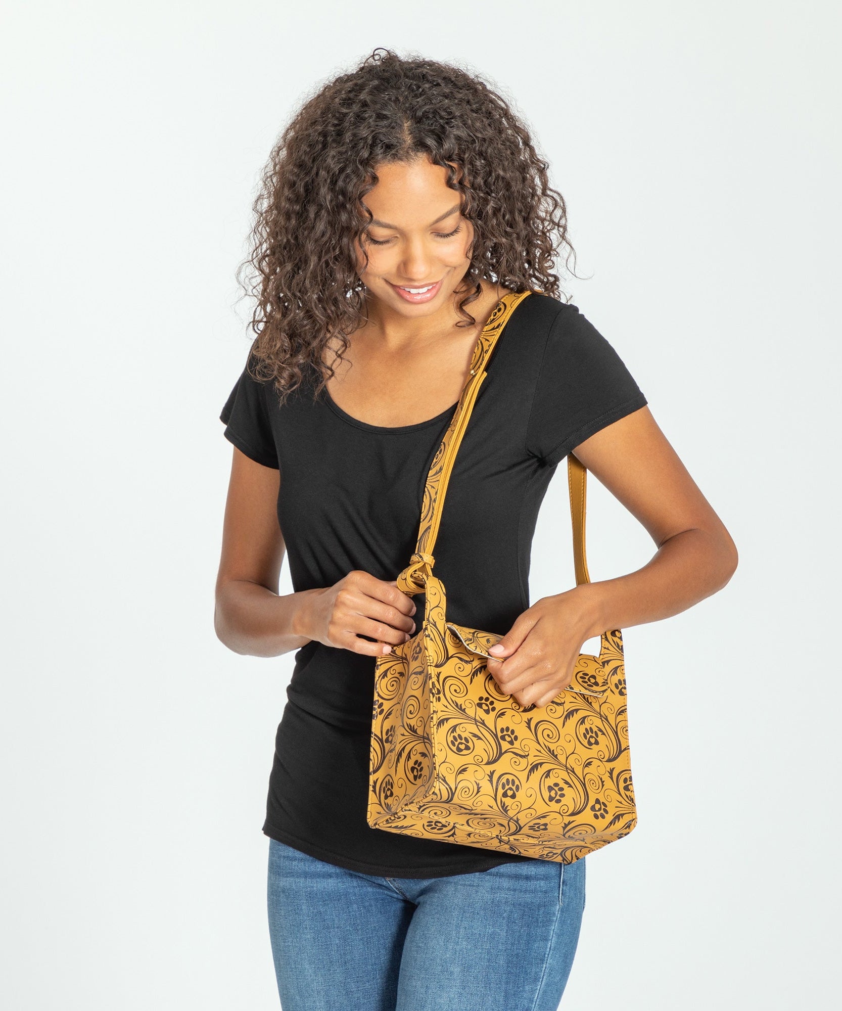 Paws & Vines Faux Leather Purse