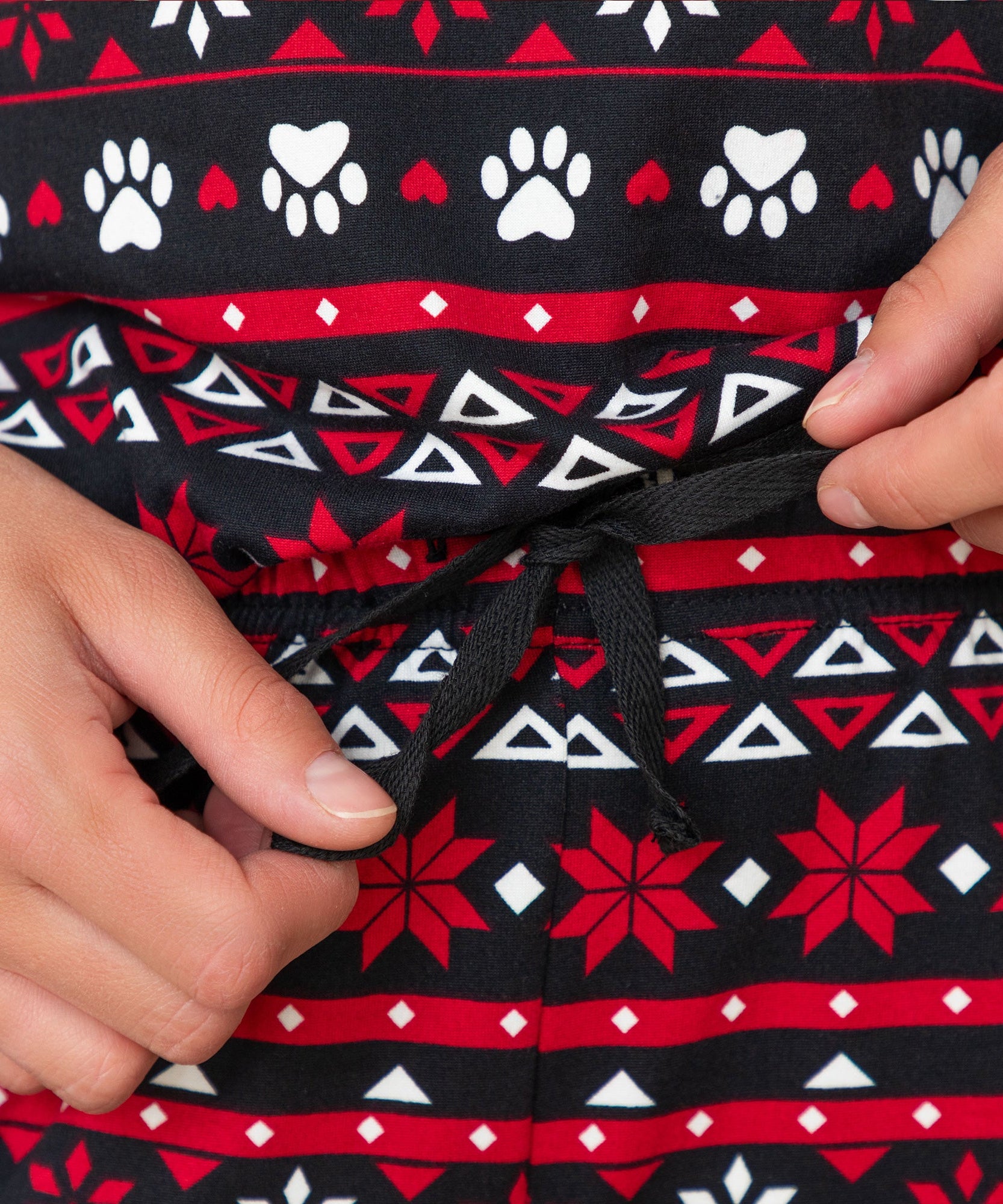 Soft Touch Traditional Nordic Paws Pajama Separates
